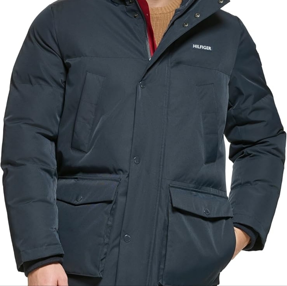 Tommy Hilfiger Men Arctic Cloth Heavyweight Performance Parka Small Coat Jacket